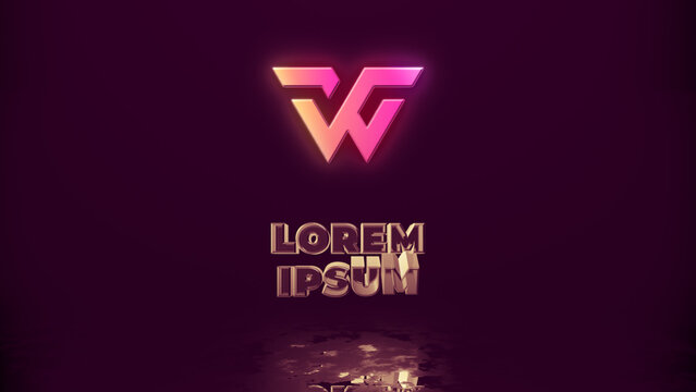 Semi Transparent 3D Text Logo Reveal 111 1:1 16:9 9:16