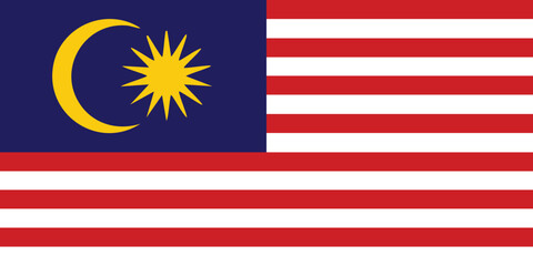 malaysia shiny realistic 3d background national waving flag