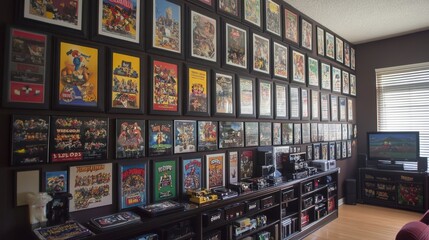 Gaming Posters Wall Decor - Retro Video Game Collection