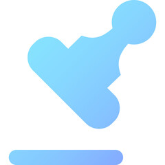 Digital stamp icon representing business branding and approval processes in various industries