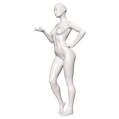3d human figure Mannequin with a body 3D Render isolated illustration
