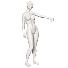 3d human figure Mannequin with a body 3D Render isolated illustration