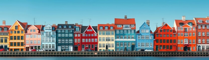 Fototapeta premium Colorful Copenhagen Nyhavn canal houses