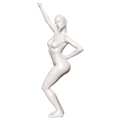 3d human figure Mannequin with a body 3D Render isolated illustration