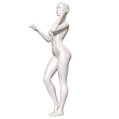 3d human figure Mannequin with a body 3D Render isolated illustration