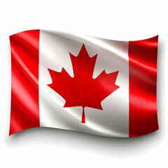 Obraz premium canada flag on white background
