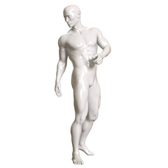 3d human figure Mannequin with a body 3D Render isolated illustration