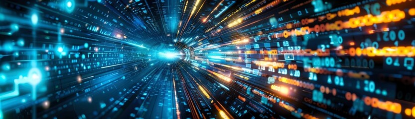 Fototapeta premium Digital transformation leader implementing new technologies in an organization