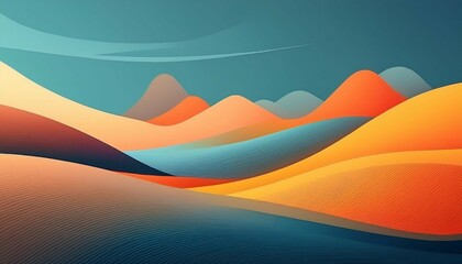 abstract minimalistic landscape wallpaper