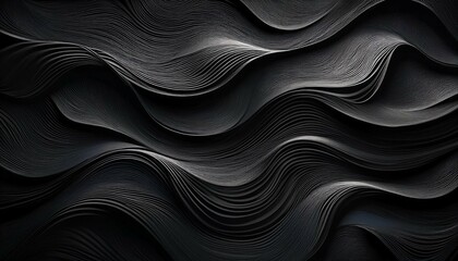 Fototapeta premium black background with waves pattern