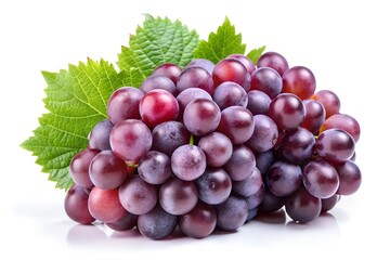 Fototapeta premium Grapes on white background