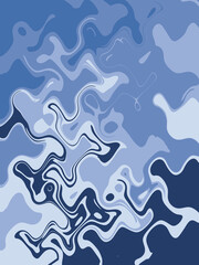 Fototapeta premium Blue abstract design. Vector illustration for banner, poster.