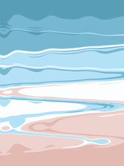 Blue abstract card. Vector design illustration for banner, poster.