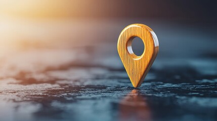 Social Media and Sharing Location Icon A social media icon with an integrated location pin, representing check in features and geotagging functionality.