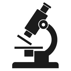 Microscope Icon with Sleek Design Vector Illustration