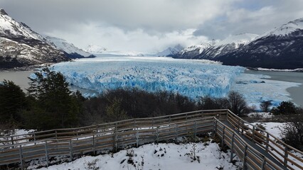 Los Glaciares National Park at El Calafate at Patagonia Argentina. Stunning landscape of iceberg in...