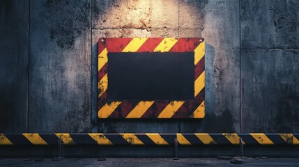 Naklejka premium security warning notification background concept with copy space