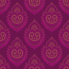 pattern flowerdamask ethnic boho American ikat texture tribal geometric background mandalas