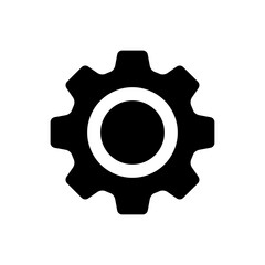 Gears icon flat vector. Settings icon. Vector gear tool icon.