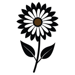 Daisy Flower Icon Vector Illustration Design