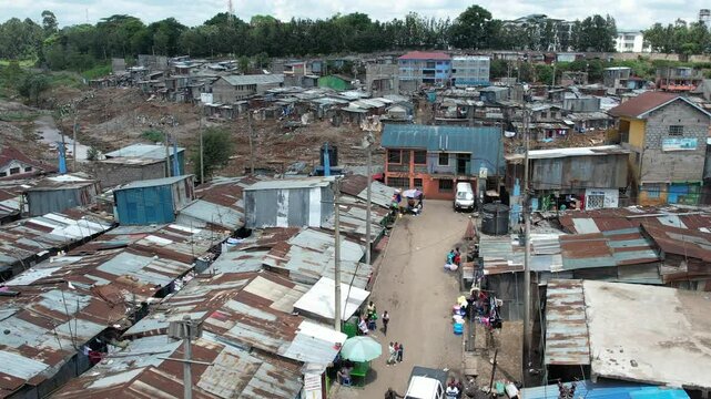 Mathare Slums in Nairobi