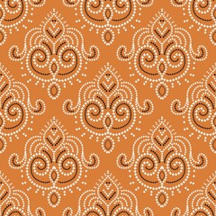 pattern flowerdamask ethnic boho American ikat texture tribal geometric background mandalas