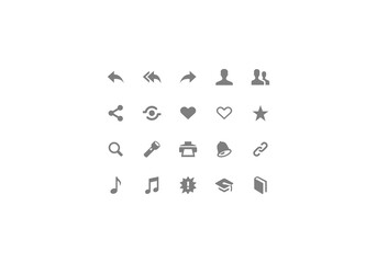 set of web icons png icon design template logo vector illustration