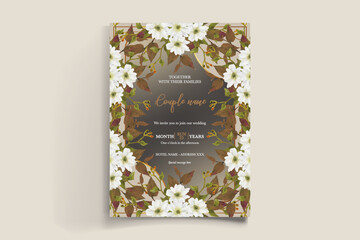 BRIDAL SHOWER FLORAL INVITATION TEMPLATE