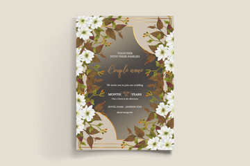 BRIDAL SHOWER FLORAL INVITATION TEMPLATE