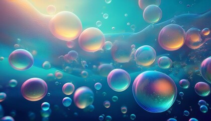 aesthetic underwater bubbles with soft gradients perfect for backgrounds in aquatic themed designs