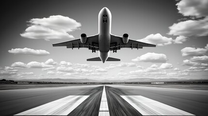 Aircraft ascending through the sky, symbolizing ambition and reaching new heights in personal and professional endeavors.