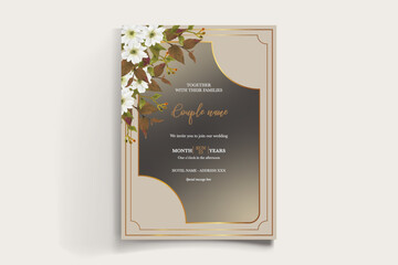 BRIDAL SHOWER FLORAL INVITATION TEMPLATE