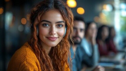 Business team engaged in a virtual video conference call, discussing project strategy and collaborating remotely in a modern office setting