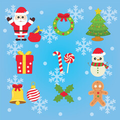 Cute Christmas Icon Pack Bundle