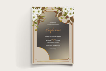 BRIDAL SHOWER FLORAL INVITATION TEMPLATE