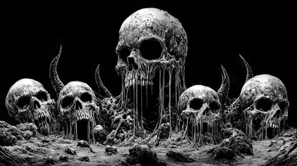 Unreadable Death Metal Band Logo