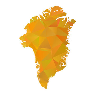 recommend clip art: Map of Greenland - Gold Geometric Rumpled Triangular , Polygonal Design For Your. Vector illustration eps 10.	
                    