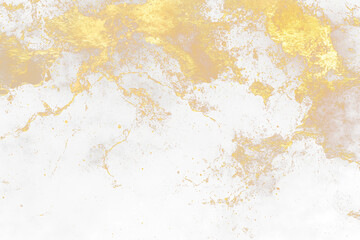 Obraz premium Abstract gold splash on Transparent background.