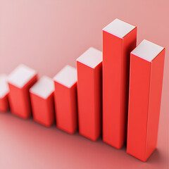 Analyzing business growth trends with bar graphs in modern office environments for data visualization insights