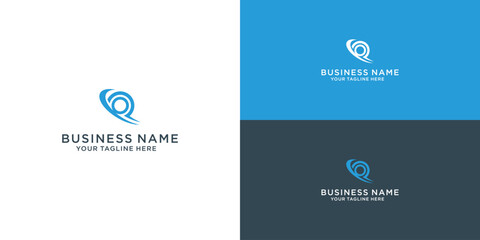 letter p planet vector template logo design