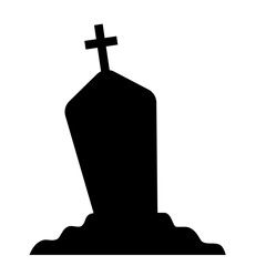 Horror Tombstone Silhouette