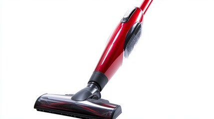 Sleek Red Cordless Vacuum Cleaner