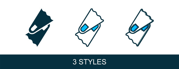 Filled outline Rubber flippers for swimming icon isolated on white background. Diving equipment. Extreme sport. Diving underwater equipment. Vector © Iryna