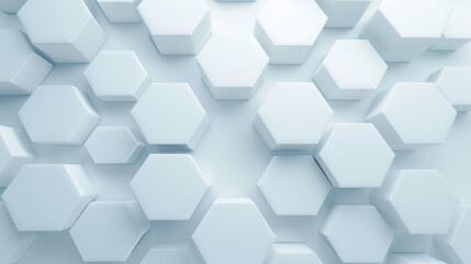 Naklejka premium Vector seamless 3d abstract creative white hexagon