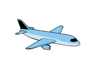 Cartoon Airplane Illustration: for Travel and Aviation Projects