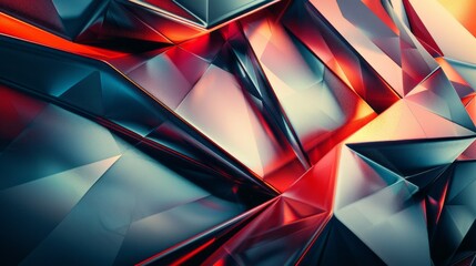 Futuristic 3D Geometric Abstract Design