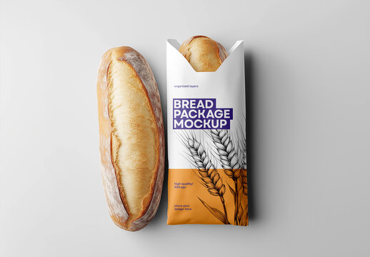 Bakery Bread Package Mockup Generated with AI