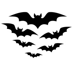 Silhouette Bat Flying