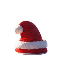 Santa Claus Hat - 3D Render Christmas Template