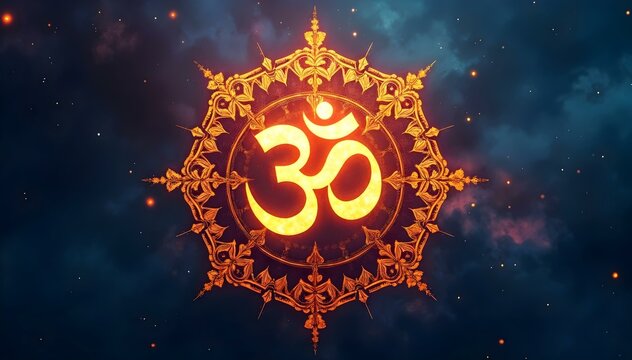 Om fire and flames background, Om Wallpaper